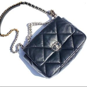 CHANEL Large 19 flap bag.